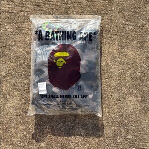 A Bathing Ape Men’s Zip-Up Sweater – Gray Camo